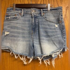 Lucky Brand Light Blue Distressed Denim Jean Shorts